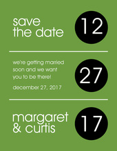 Modern Circles Save The Date Invitations