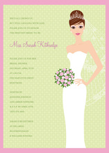 Beautiful Mod Bride Invitations