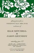 Silhouette Spring Floral Invitations