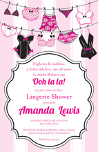Frilly Galore Lingerie Invitations
