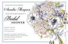 Elegant Iris Shower Invitations