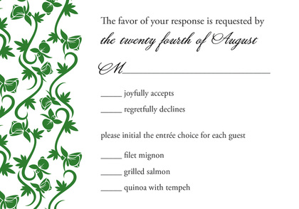 Formal Green Vines Stickers