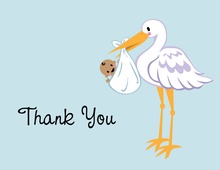 Traditional Stork Thank You Cards