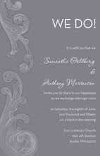 Watercolor Floral Black Painted Pattern Invitations