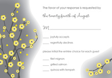 Special Yellow Blossoms RSVP Cards