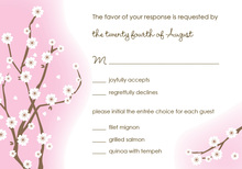 Classic White Blossoms RSVP Cards