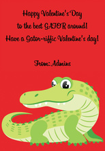 Love Aligator Greeting Cards