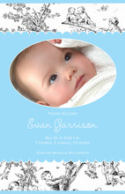 Toile Boy Baby Shower Photo Cards