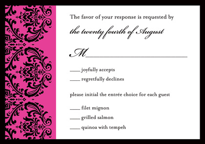 Special Damask Hot Pink Stickers
