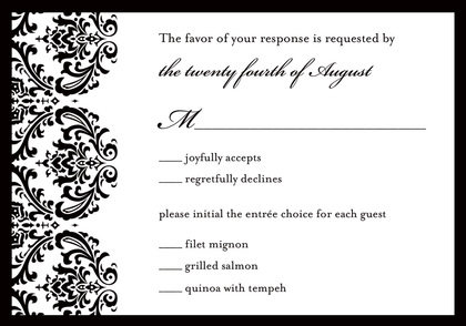 White Damask over Black Stickers