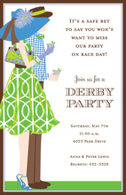 Derby Day Watercolor Invitations