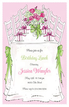 Charming Bouquet Table Invitation