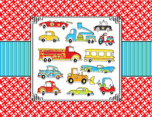 Toys Vehicle Thank You Cards