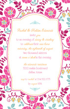 Great Whimsy Flower In Pink Invites