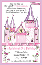 Pink Bounce Castle Invitations