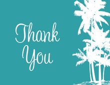 Abstract Palm Tree Thank You Cards