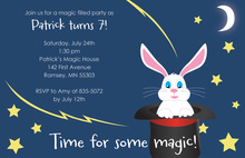 Rabbit In Magic Hat Invitations