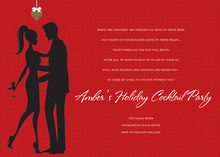 Red Love In Christmas Invitations