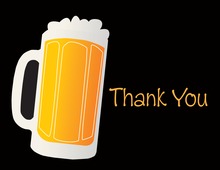 Modern Beer Party Thank You Cards