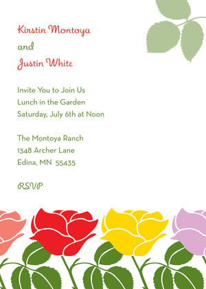 Thinking Special Rose RSVP Cards
