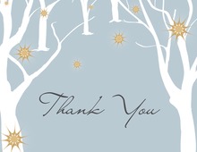 Spotting Trees Grey Thank You Cards