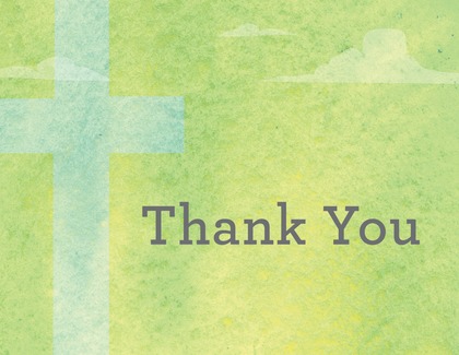 Heavenly Blue Sky Thank You Cards