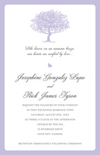 Big Lovely Silhouette Tree Invitations