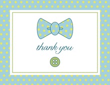 Simple Baby Bow Thank You Cards