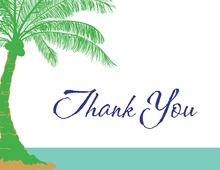 Beach Palms Thank You Cards