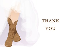 White Wedding Boots Pink Bridal Note