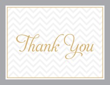 Quilted Tortola Grey Thank You Cards