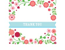 Flowery Images Everywhere Thank You Cards
