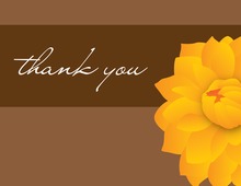 Fall Leaves Thank You Note