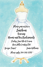 Trellis Dress Wedding Shower Invitations