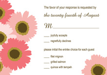 Special Pink Floral RSVP Cards
