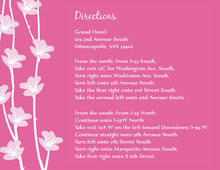 Floral String Subtle Pink Enclosure Cards