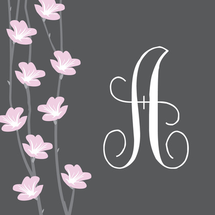 Floral String Exquisite Grey Enclosure Cards