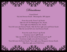 Lovely Damask Purple Enclosure Cards