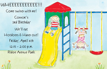 Play Park Kids Party Invitations