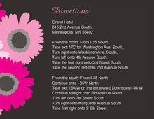 Very Hot Pink Floral Enclosure Cards
