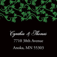 Formal Bright Green Vines Stickers