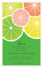 Halved Citrus Summer Invitation