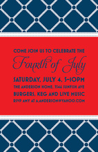 July Banner Patriotic Invitations