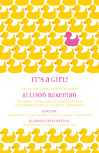 Quack Ducky Dots Invitation
