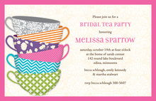 Pattern Tea Time Invitation