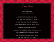 Holiday Red Damask Enclosure Cards