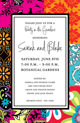 Modern Bohemian Pattern Invitations