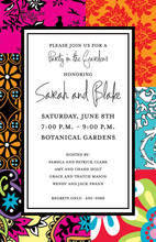 Bohemian Flower Birthday Invitations