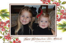 Berry Boughs Holiday Photo Cards