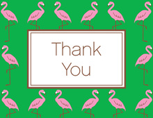 Pink Flamingos Thank You Cards